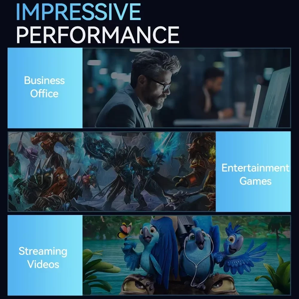 2026 Mini Host Intel Core i9 8950HK/i3 6100U 16GB DDR4 1/2TB SSD PC Windows 11 UHD Graphics Pocket PC 4K HD Mini Gaming Pc Desktop - immagine 5