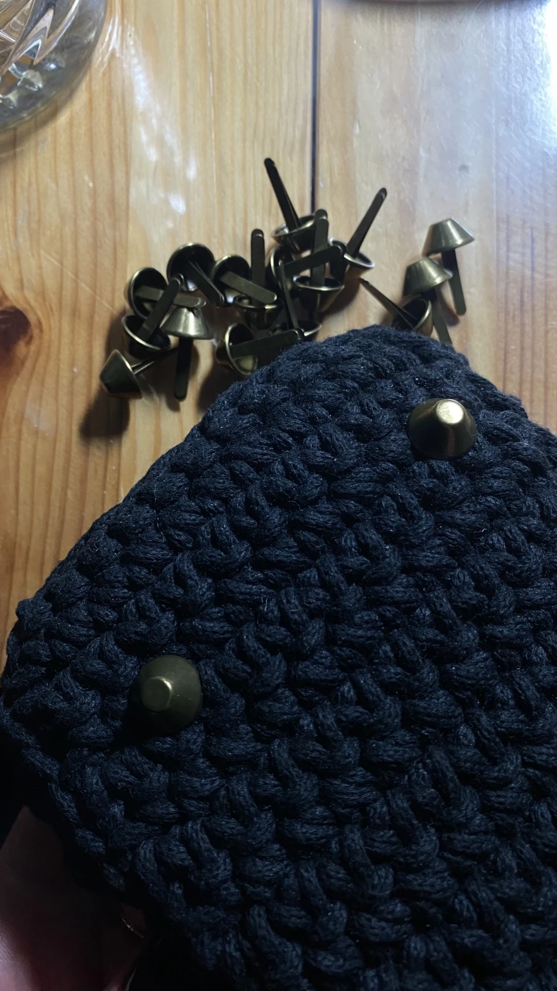 20pcs/lot Metal Feet Rivets Studs Pierced For DIY Purse Handbag Leather Crafts Punk Diy Jewelry Making Rivets Bag Accessories photo review