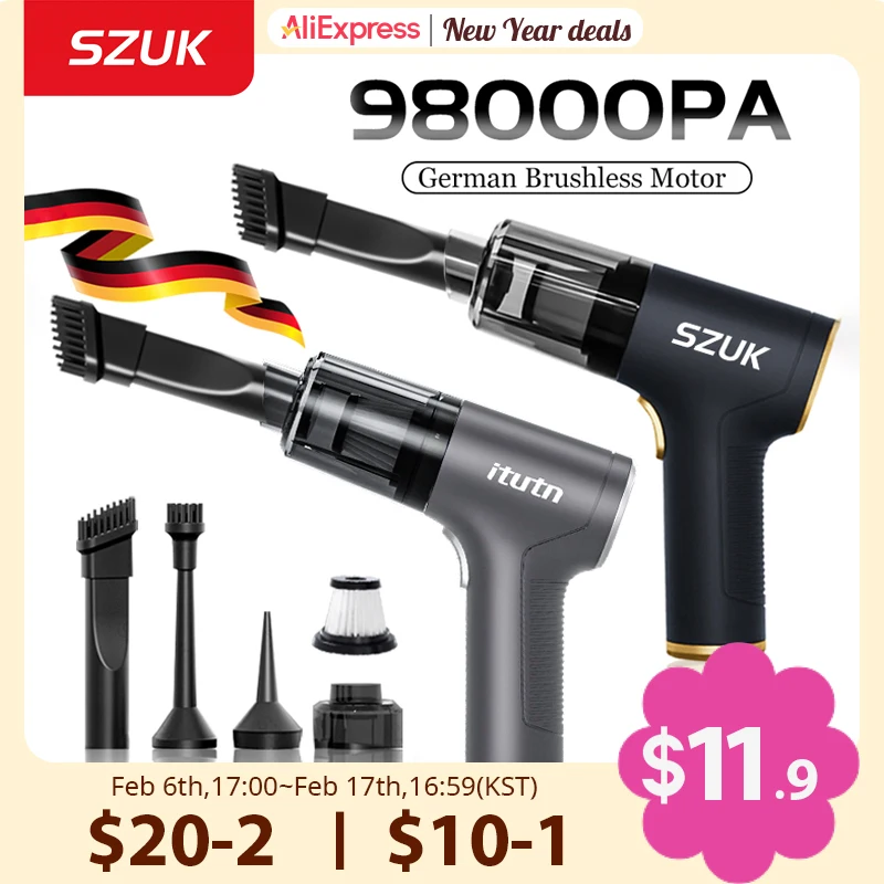 SZUK 98000PA беспроводной пылесос