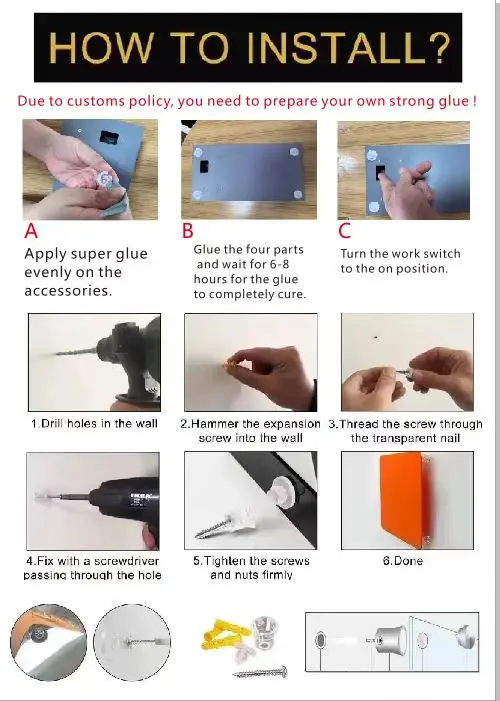 Description Picture 3 of itemPersonalized Solar House Sign Led Modern Door Number Plaque Laser Cutting Contemporary House Plate