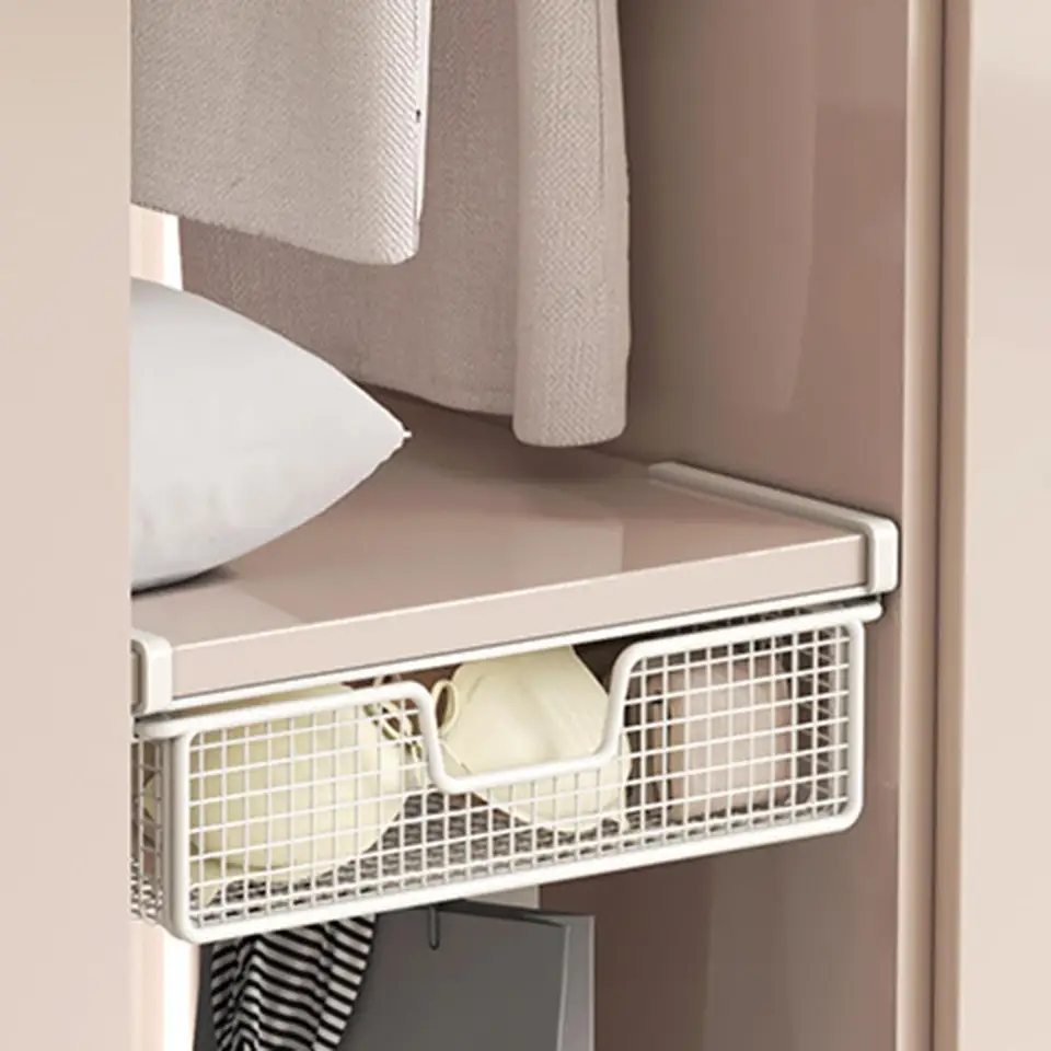 Panier Tiroir Coulissant Suspendu – 38x25x12 Cm, Pour Sous Étagère, Armoire, Rangement Sous-vêtements - 3