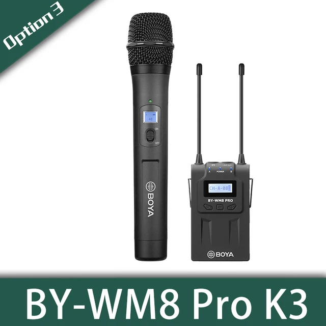 BOYA BY-WM8 Pro K1 K2 BY-WM4 Pro UHF Dual Wireless