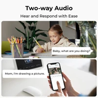 REOLINK 5MP WiFi caméra de sécurité détection personne/animal de compagnie/transchage intérieur bébé moniteur 2 voies Audio PT suivi automatique caméra IP E1-Pro 3