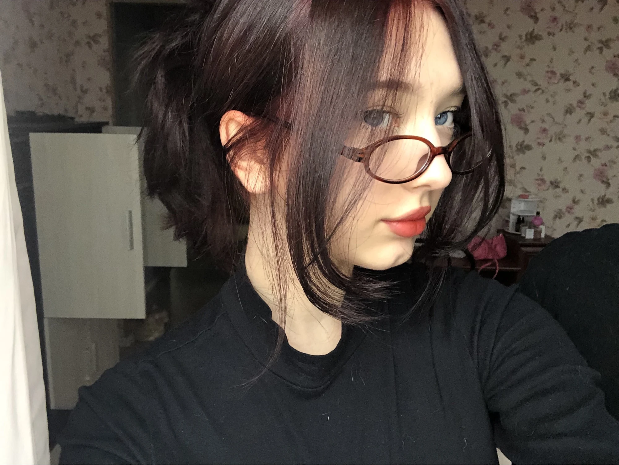 Retro Oval Glasses Women Girls Y2K Red Green Frame Glass Eyewear Decorative Computer Anti-blue Eyeglasses with Seaside Driving photo review