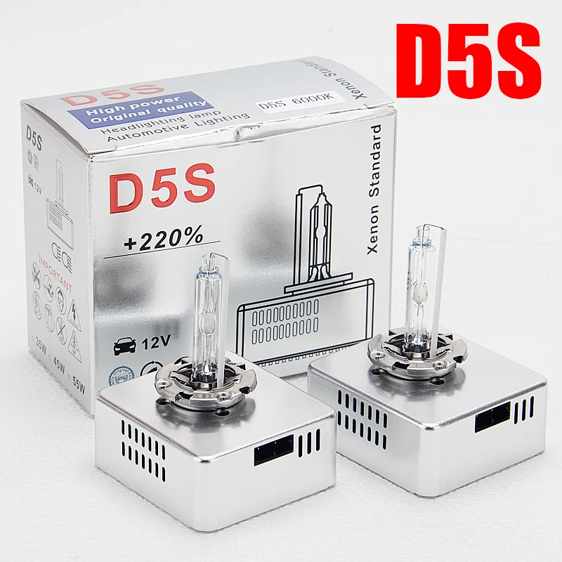 2 шт., ксеноновые лампы 25 Вт D5S 4300K 6000K 8000K