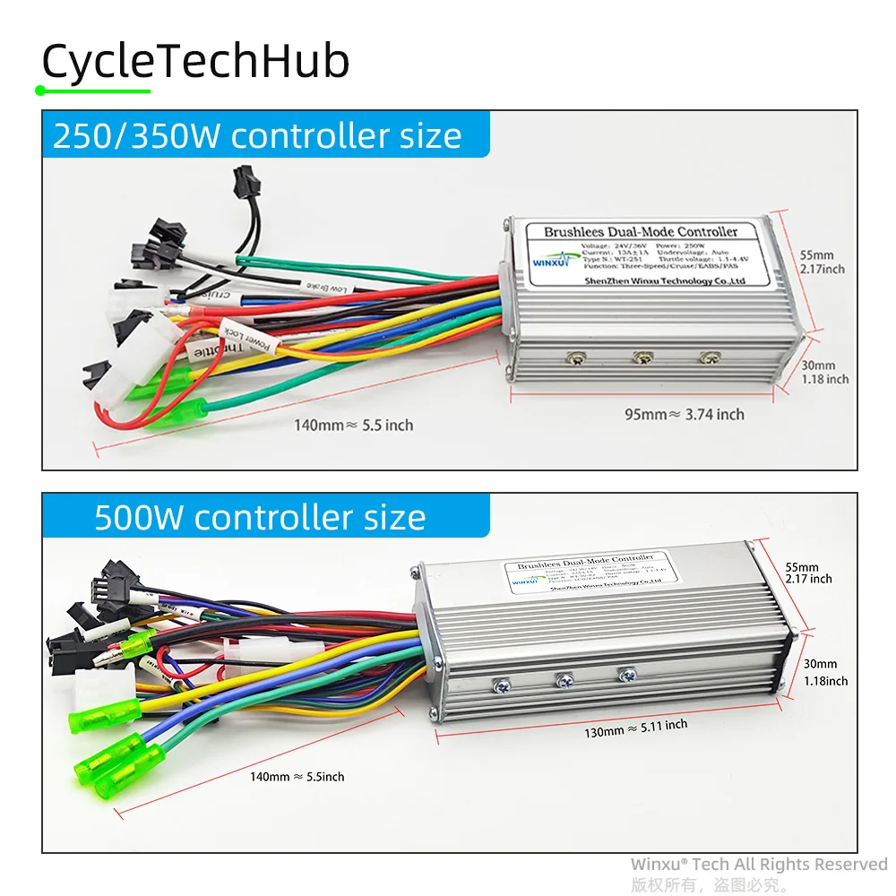 250W 13A 350W 15A 500W 전기 자전거 24V 36V 48V 브러시리스 모터 컨트롤러 드라이버 G51 컬러 LCD 디스플레이 키트 (전기 자전거/스쿠터용)