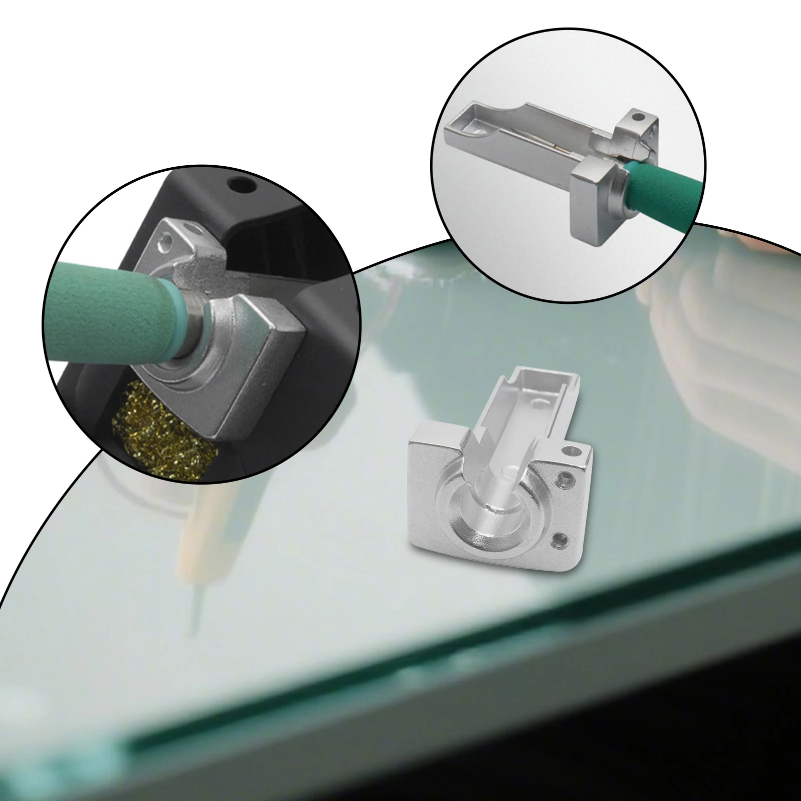 Support fer à souder alliage aluminium moulé 1 pièce compatible 210/245/115