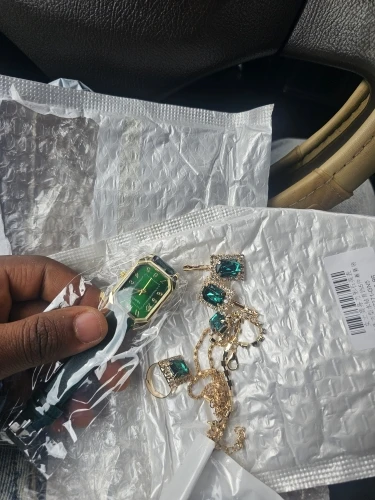 Montres carrées de luxe, ensemble de bijoux classiques simples, 6 pièces, 5 pièces, 1 pièce photo review