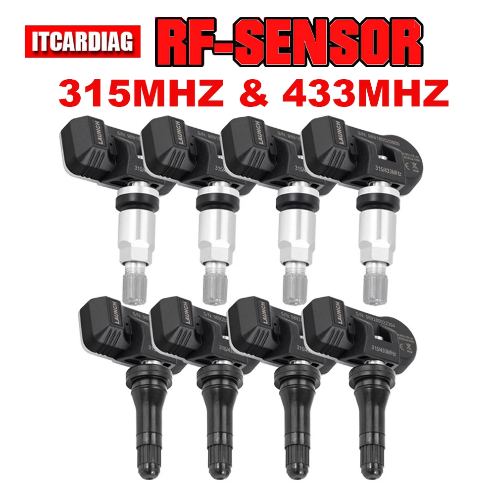 Lancio X431 Rf-Sensor 2 In 1 315Mhz E 433Mhz Sensore Tpms Strumenti Di Riparazione Pneumatici Scanner Sensori Di Pressione Dei Pneumatici Tester Progr