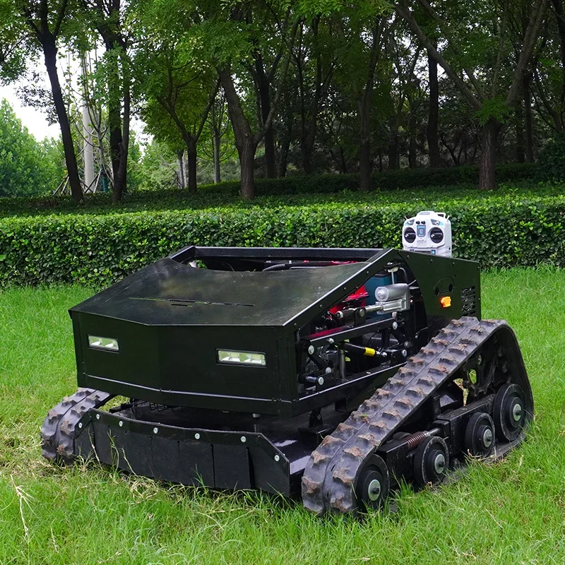 Factory direct sales Honda double wheel 1000mm high horsepower slope 60 degree gasoline intelligent remote control lawn mower 2