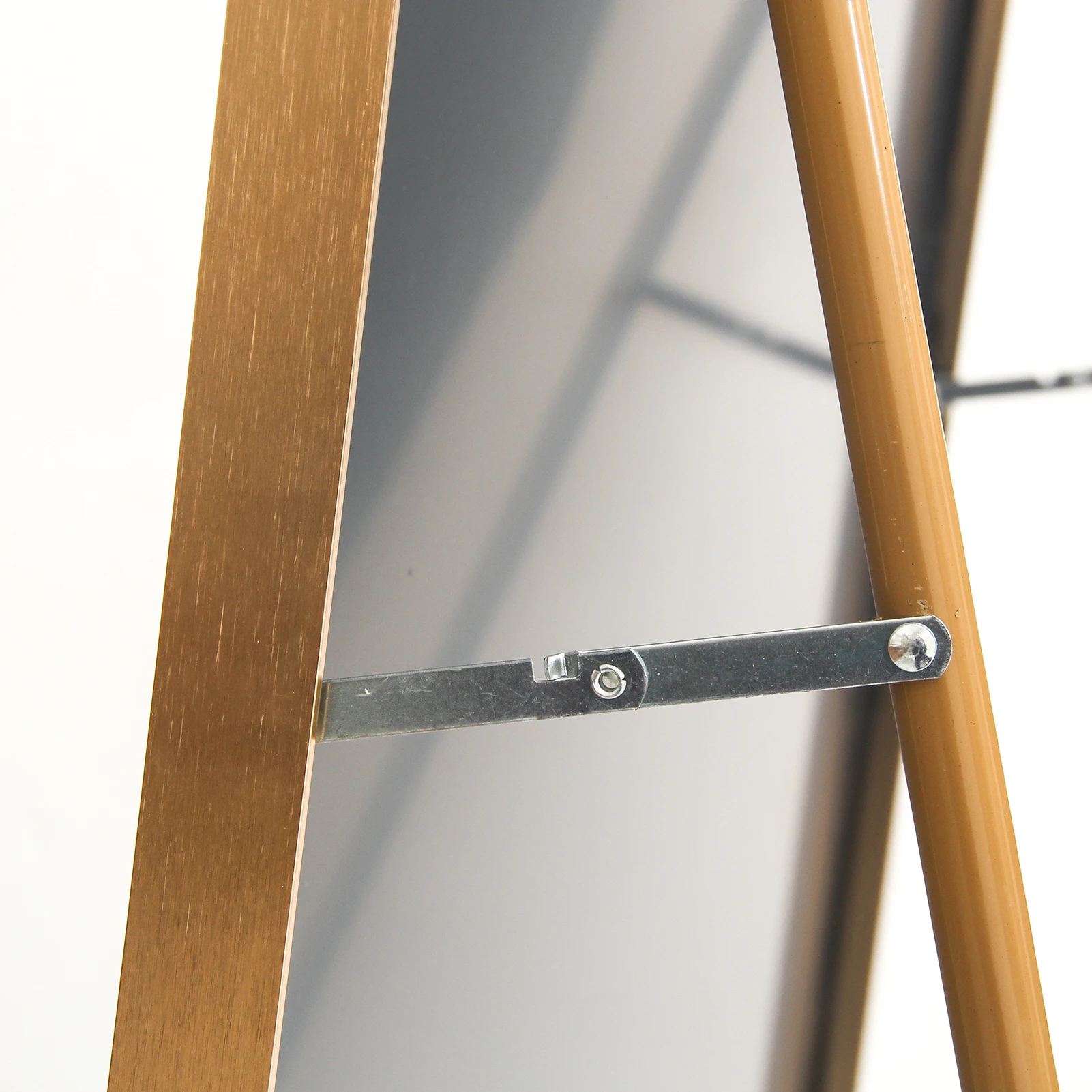 180 x 80 cm großer gewölbter Ganzkörperspiegel, großer freistehender Standspiegel, Ankleidespiegel mit Rahmen aus Aluminiumlegierung – Detail 6