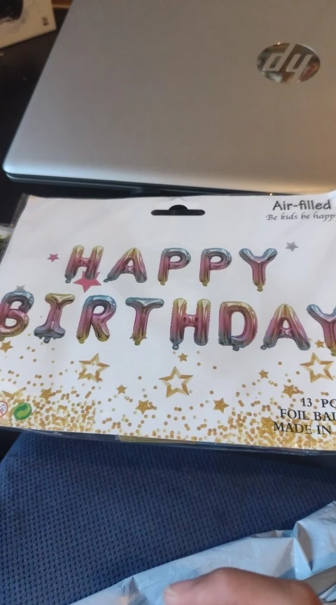 Blue Foil Birthday Balloon Set photo review