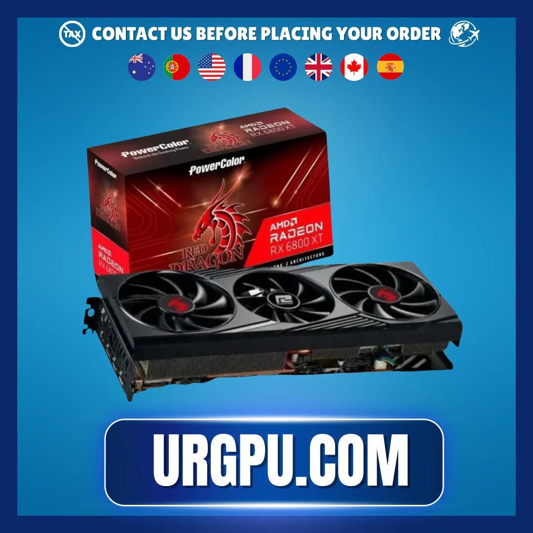 PowerColor Radeon RX 6800 XT 16GB Red Dragon GDDR6 Video Graphics