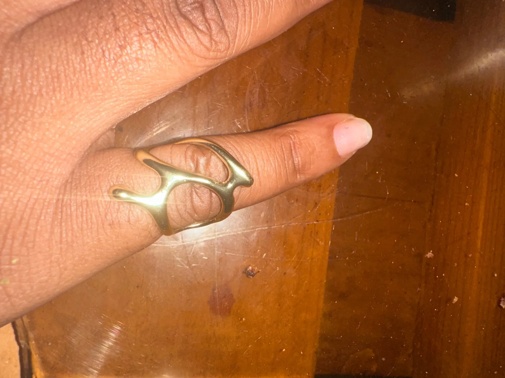 Adjustable Colorful Drip Glaze Ring photo review