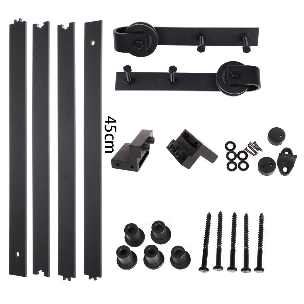 Sliding Door Roller Sliding Door Pulley Hardware Wood Barn Door Hanging Rail Home Sliding Door Barn Track Hardware