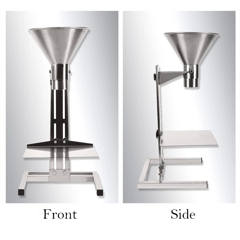 Manual Filling Machine Stainless Steel Large Diameter Feeding Hopper Packaging Vacuum Bag Oil Proof Sub-Packing Machine Funnel 4
