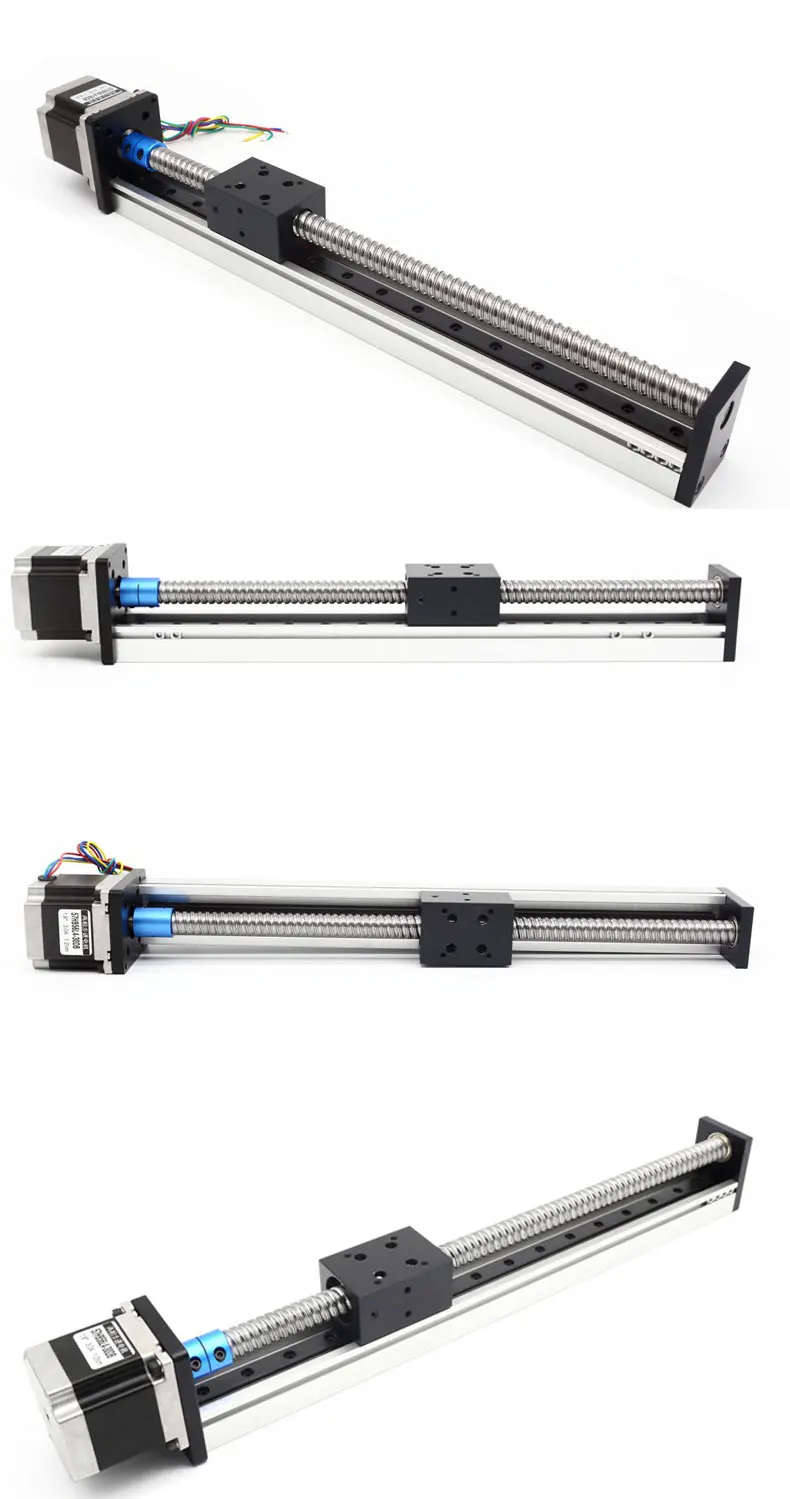 Description Picture 4 of itemSFU1605 Ball Screw Linear Guide Motion Rail Slide CNC Manual Linear Shaft Actuator Module Table Stroke With 57 Stepper Motor