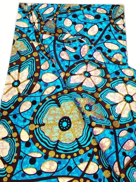 2026 Grand Super Original African Wax Fabric High Quality Nigerian Print Ankara Fabric For Sewing 6 Yard Women Dress 100% Cotton - 2