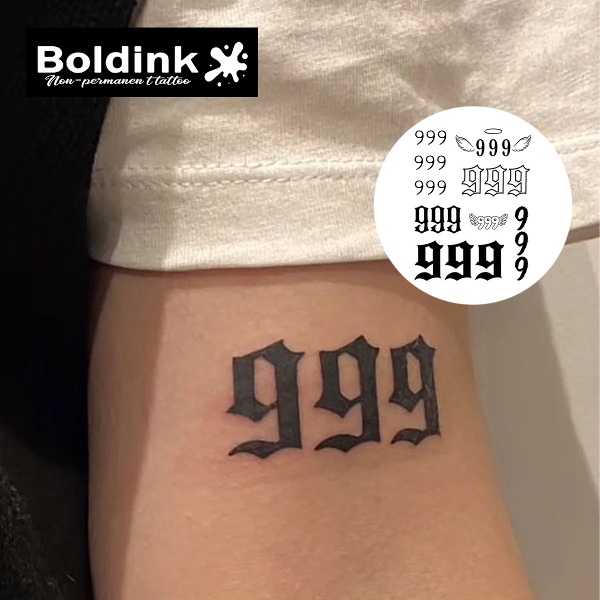 Nine Temporary Tattoo,Lasts To 15 Days New Technology Magic