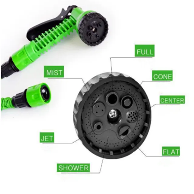 1Pc 5 Méretű Kerti Tömlő Cső 7Mode Állítható Vízpisztolyhab Nagynyomású Autómosó Virág Permetezőgép Bővíthető Öntözőszerszámok - Image 5