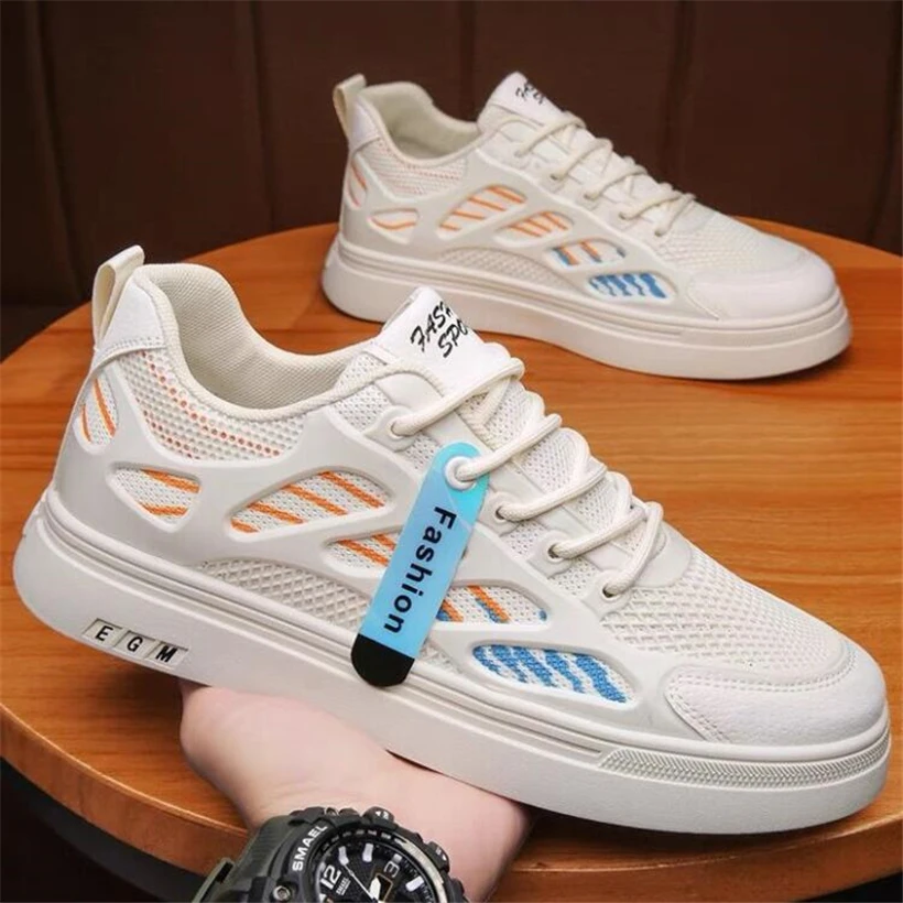 

2023 New Men Shoes Lightweight Breathable Casual Men Shoes Flat Lace-Up Sneaker Mens Sneakers Business Travel Tenis Masculino