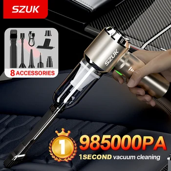 SZUK Car Vacuum Cleaner 985000PA Portable Handheld Wireless Strong Suction Car Cleaner Cleaning Machine Mini Car Vacuum Cleaner 1