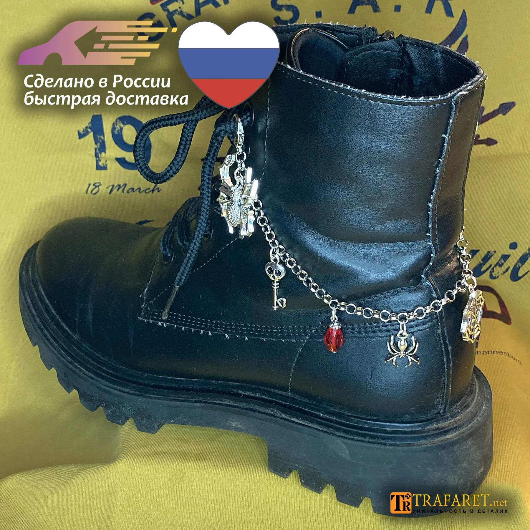 Рисунок 6 - Пауки, паутина и ключ с черепушкой: