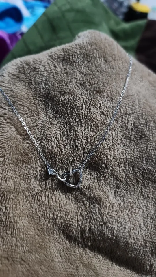 Infinity Herz-Halskette aus 925 Sterlingsilber