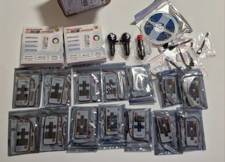 17Key RF Wireless RGB LED Strip Dimming Remote Controller photo review