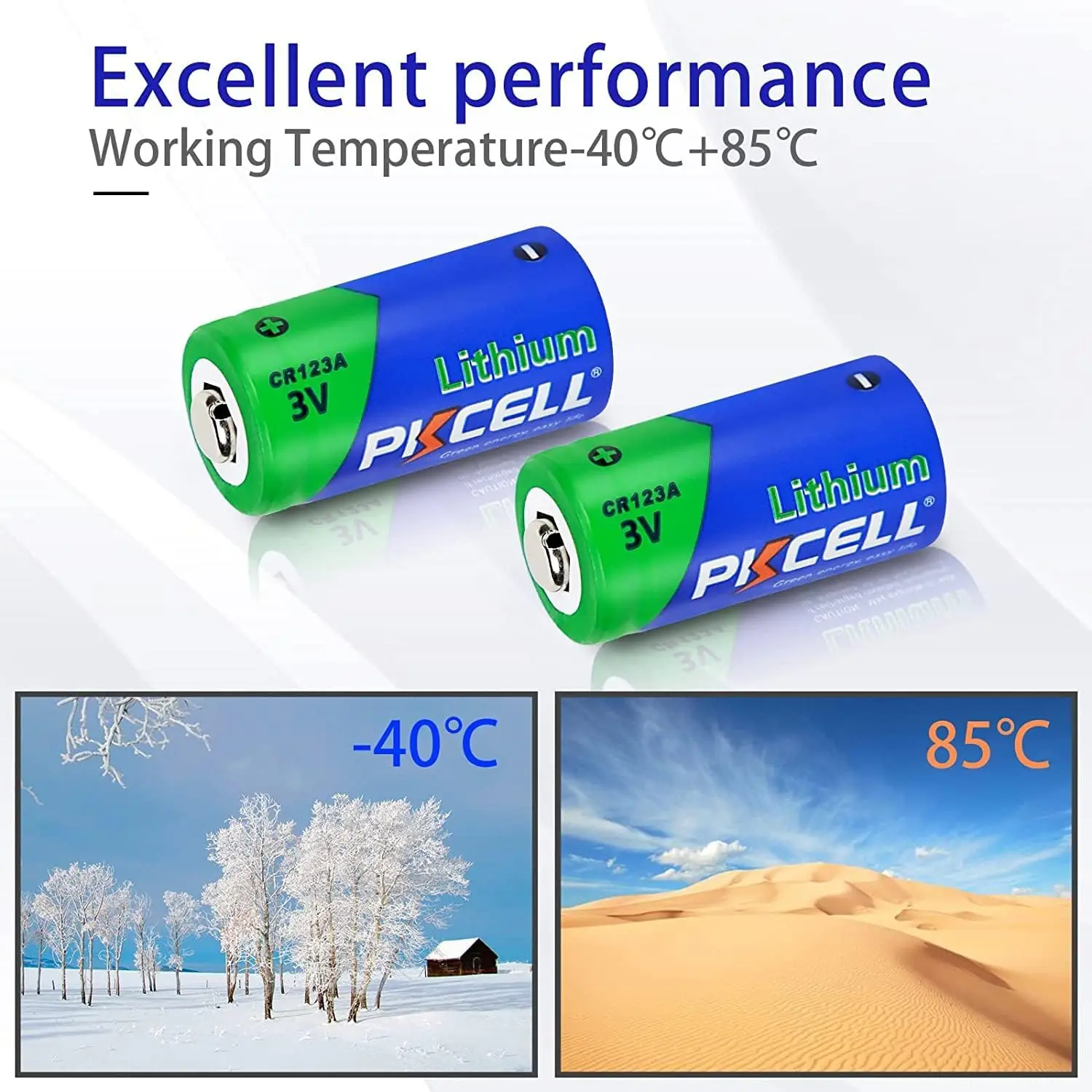 8PC PKCELL CR123A 3V Lithium Battery 123 123A BR2/3A CR123 High-Voltage Batteries Use In LED torches And Digital Cameras lithium battery