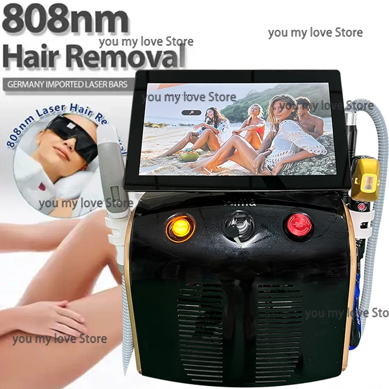 

Best-seller 4 In 1 Diode Laser Pico 808 Carbon Peeling RF Ipl Nd Yag Picosecond Laser Opt Hair Removal Tattoo Removal Machine