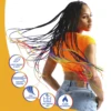 Sensationnel African Collection Braids 6X X-Pression Pre-Stretched Braid 58" - Lightweight, Long-Lasting 6