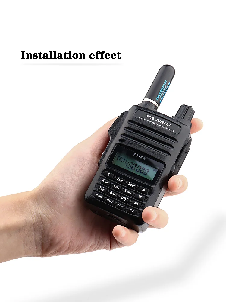 Japanese diamond new product SRJ805S UV dual-segment ultra-short mini bullet handheld walkie-talkie antenna 4.5cm 5
