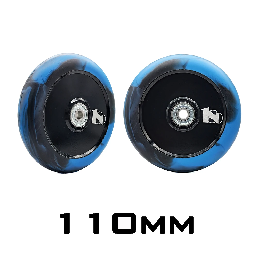 Premium Replacement Scooter Wheels with Bearings & Bushings - Set of 2