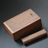 3.15x2x0.98inch Solid Wood Storage Boxes with Sliding Top for For Small Items Ring or Gift Box USB Commemorative Storage Case 4