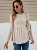 Maternity Clothes Long Sleeve Blouse T-Shirts Tees Spring Autumn Loose Casual Pregnant Women O-Neck Blouse Shirts Pullover Tops 1