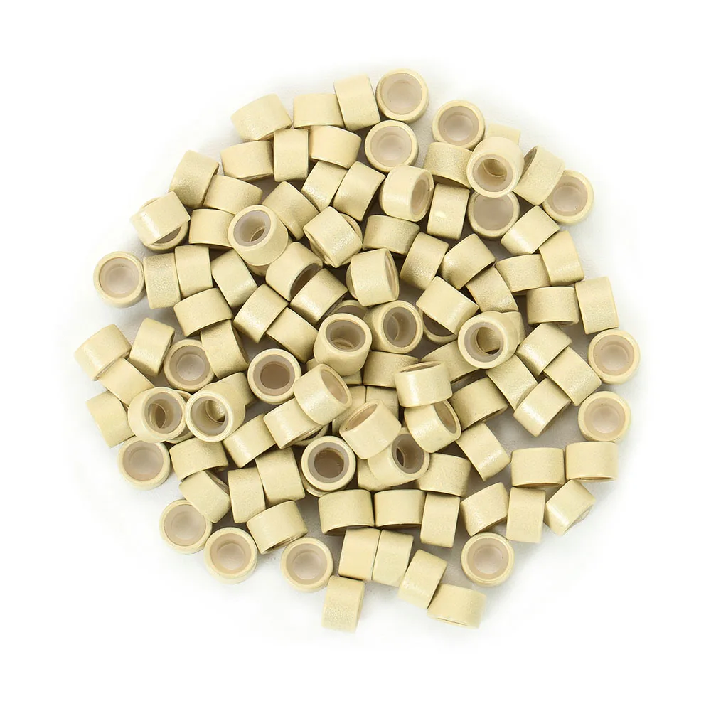 실리콘 라이닝 마이크로 링, 500개 연장 비즈, 마이크로링크 I팁 웨프트 비즈..