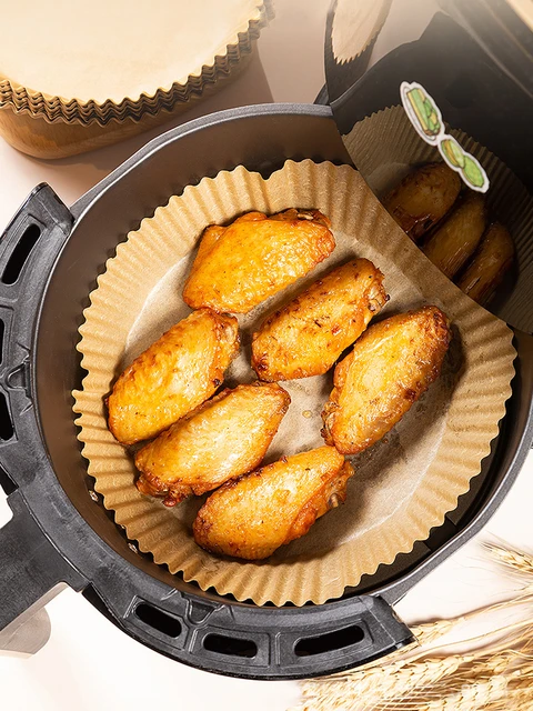 25-50Pcs Air Fryer Disposable Paper Non-Stick Airfryer Baking Papers 16cm  Round Air-Fryer Liners Paper Kitchen Accessories - AliExpress