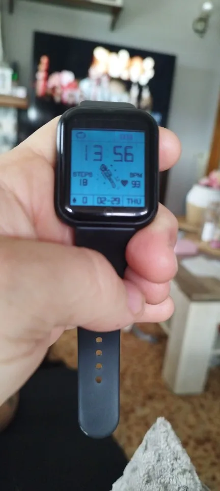 Reloj inteligente para hombre y mujer, pulsera con mensaje, Monitor de Fitness, regalo de cumpleaños, reloj electrónico para Android IOS photo review