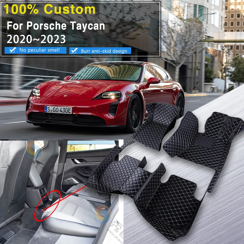 Auto Fußmatten Für Porsche Taycan 2020 2021 2022 2023 4 türen