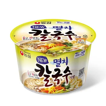 농심 멸치칼국수 큰사발 75g 16개