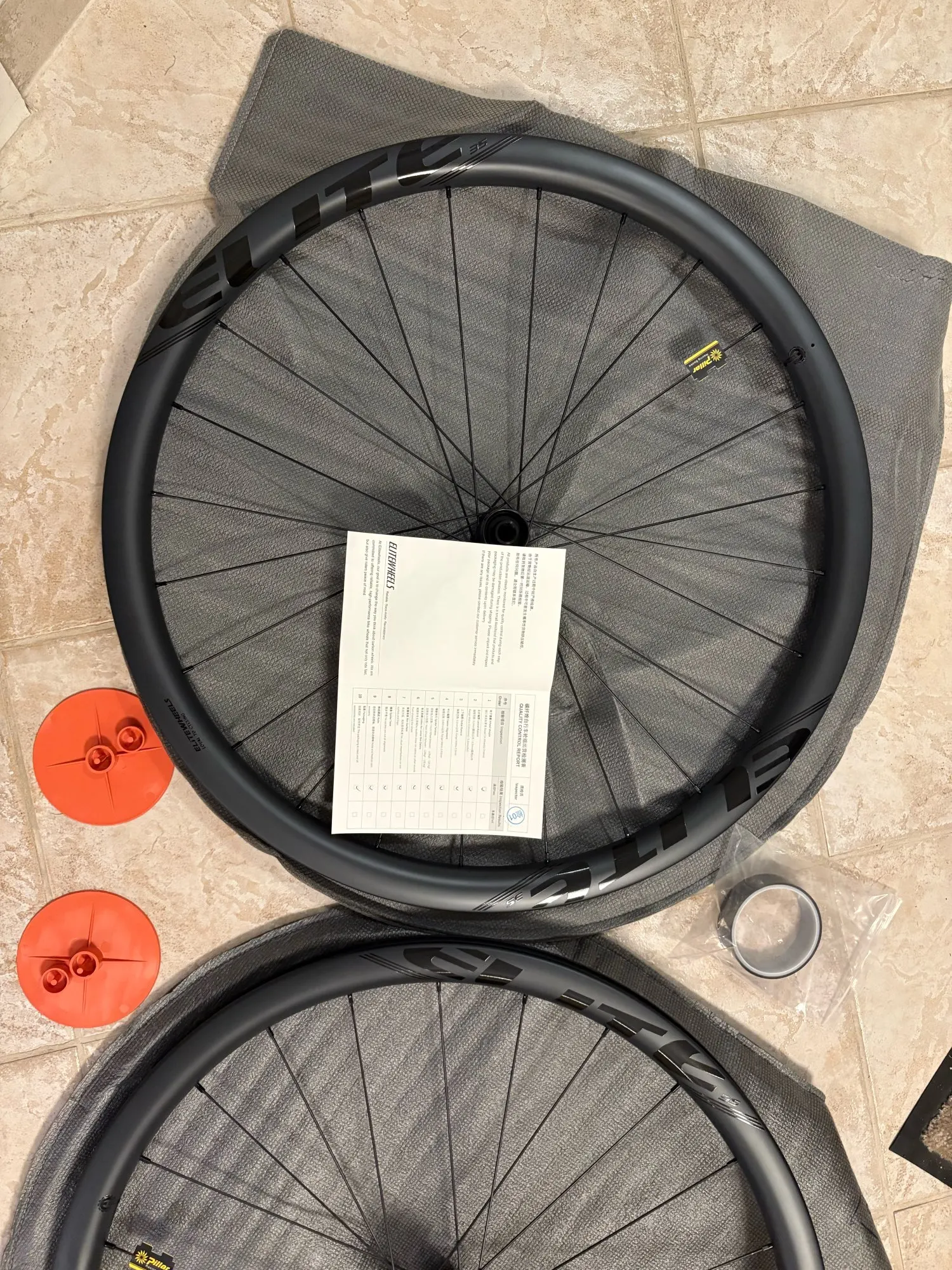 ELITEWHEELS EDGE Gravel Wheels Ultralight 1356g Wing 20 Spoke For