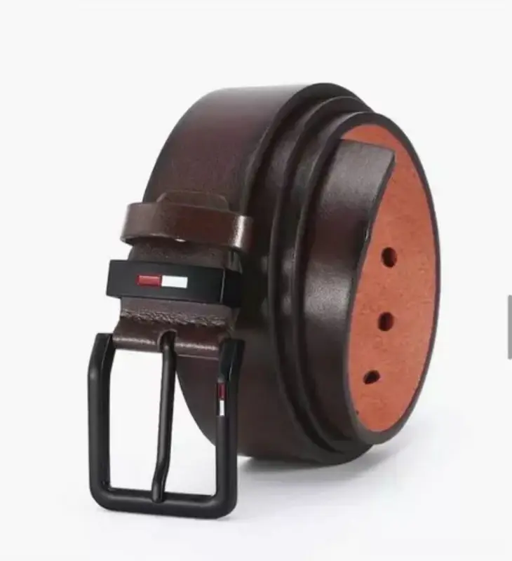 Men' PU Leather Alloy Pin Square Buckle Belt BusinessLeisure Belts Black...