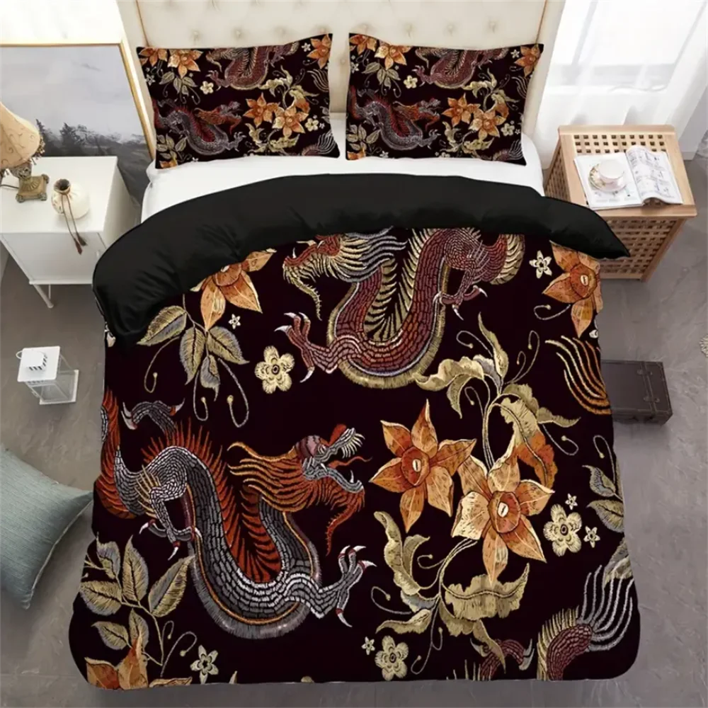 3D Chinese Dragon Def 030 Bed Pillowcases Quilt Exclusive Designer Vincent
