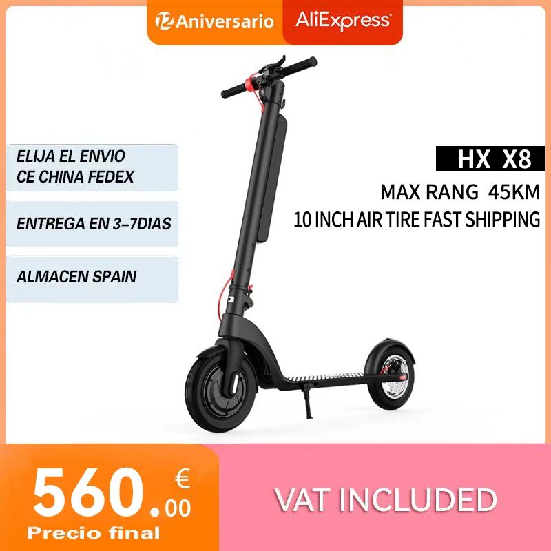 

Folding HX X8 Electric Skateboard scooter Bicycle Foldable Kick Scooter 36V 10Ah Escooter EU Stock US Stock