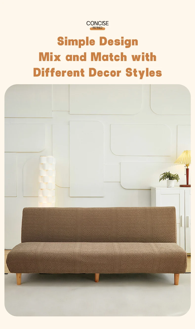 Jacquard Sofa Bed Cover Image 8