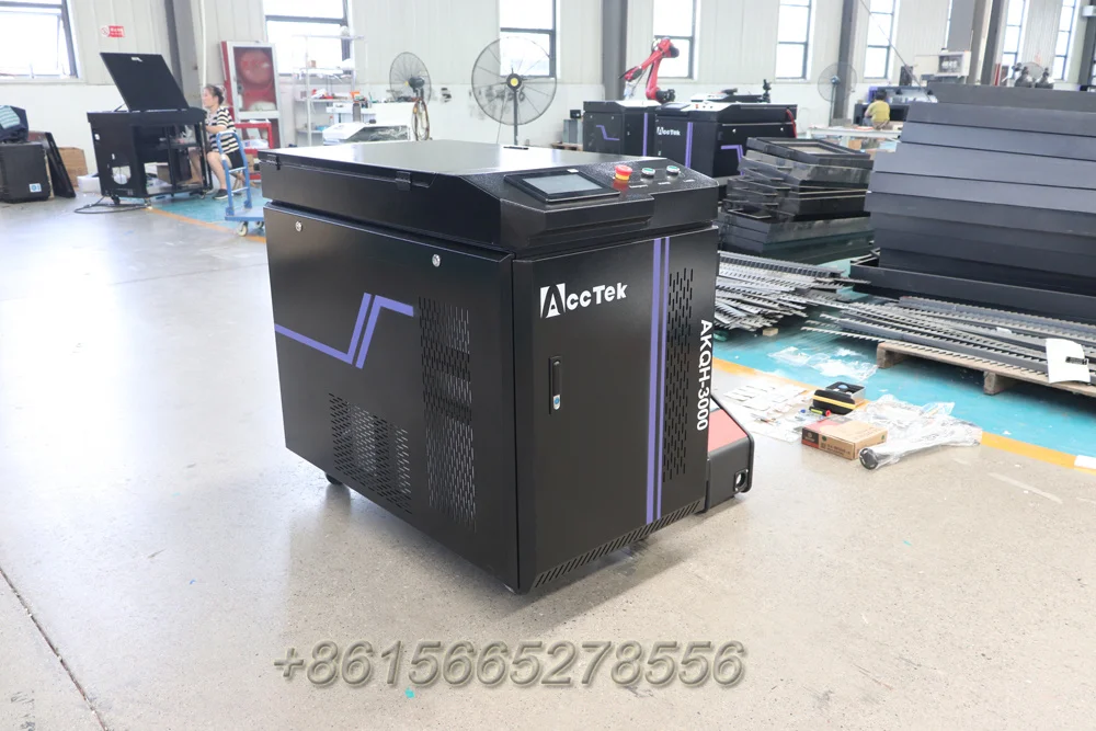 AccTek 3000w Fiber Laser 4in1 Weld Rust Remove Metal Cut Combined at 1 Portable Laser Machines 1500w 2kw 3kw 6