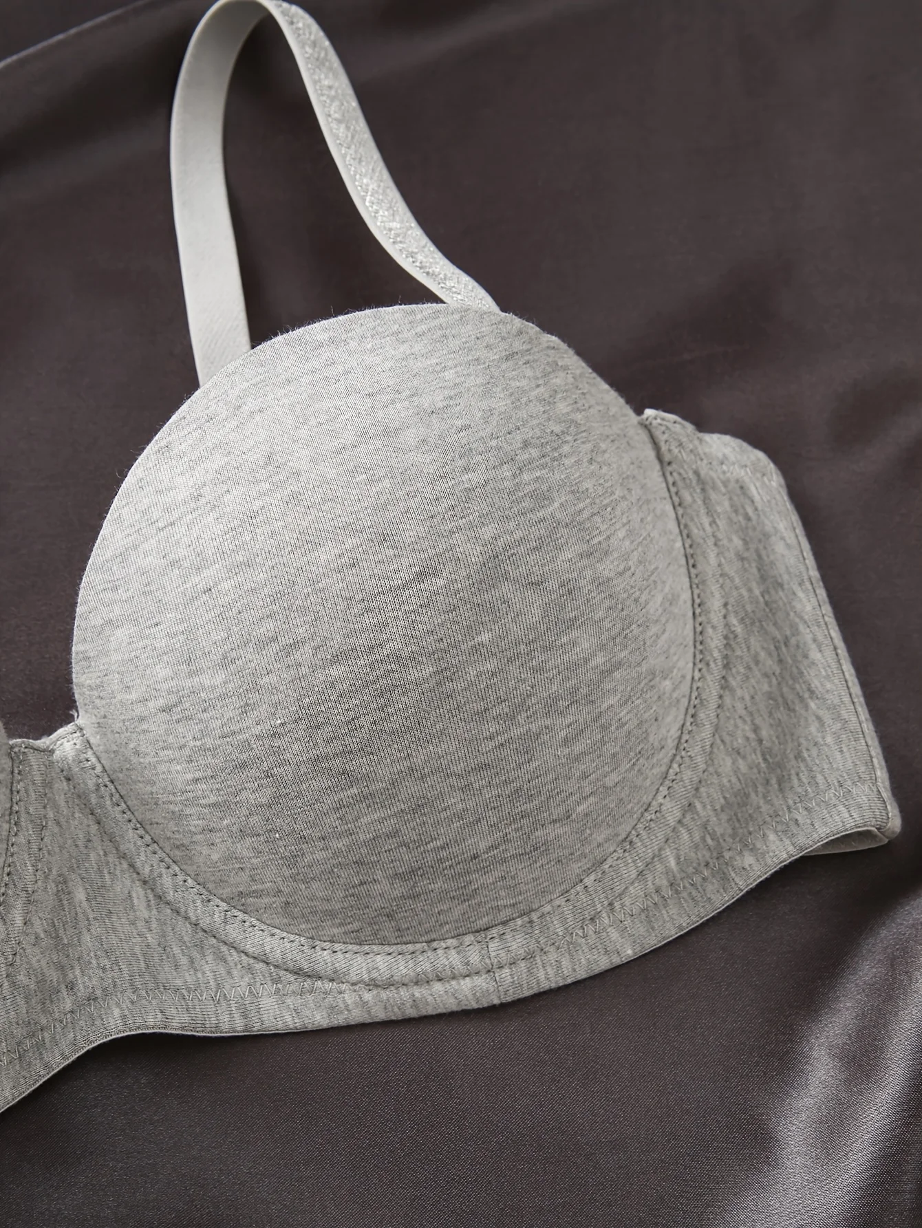 Description Picture 4 of item2-Pack Women's Sexy Half Cup Pure Cotton Thin Push-Up Bra Straps Removable Intimate Bra Underwear Soft and Comfortable Lingerie