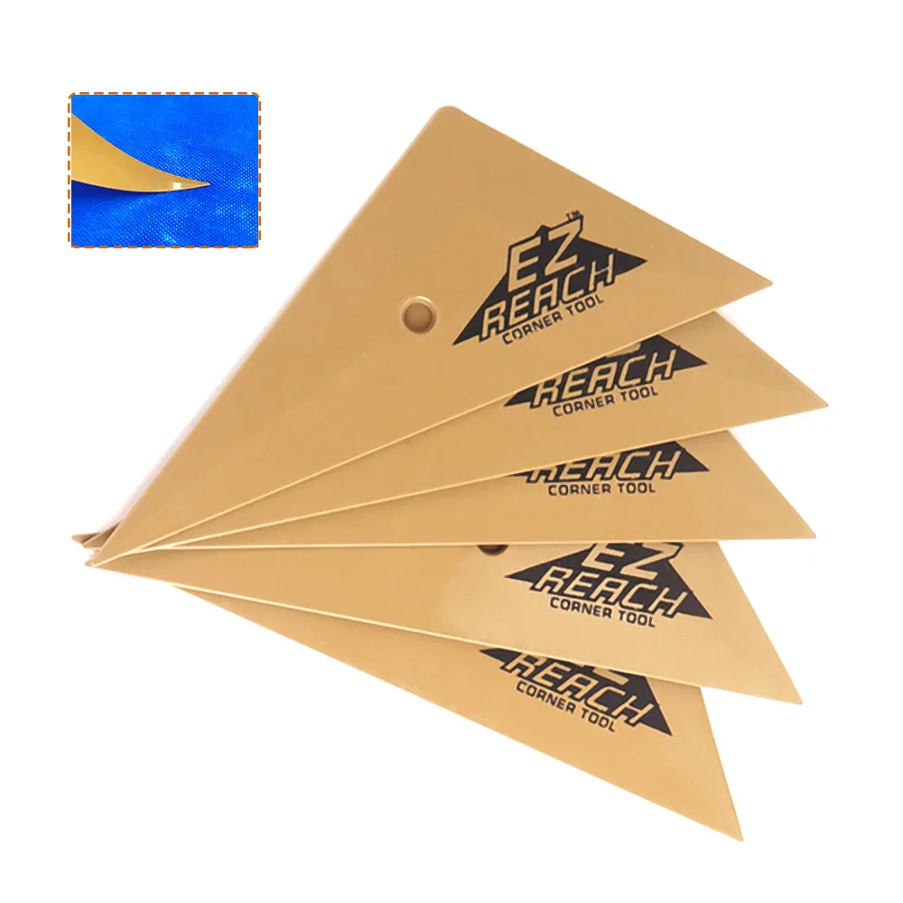 TOFAR Soft Triangle Go Corner Squeegee Vinyl Car Wrap Window Tinting Scraper Carbon Film Edge Installation Tucking Tool 5pcs