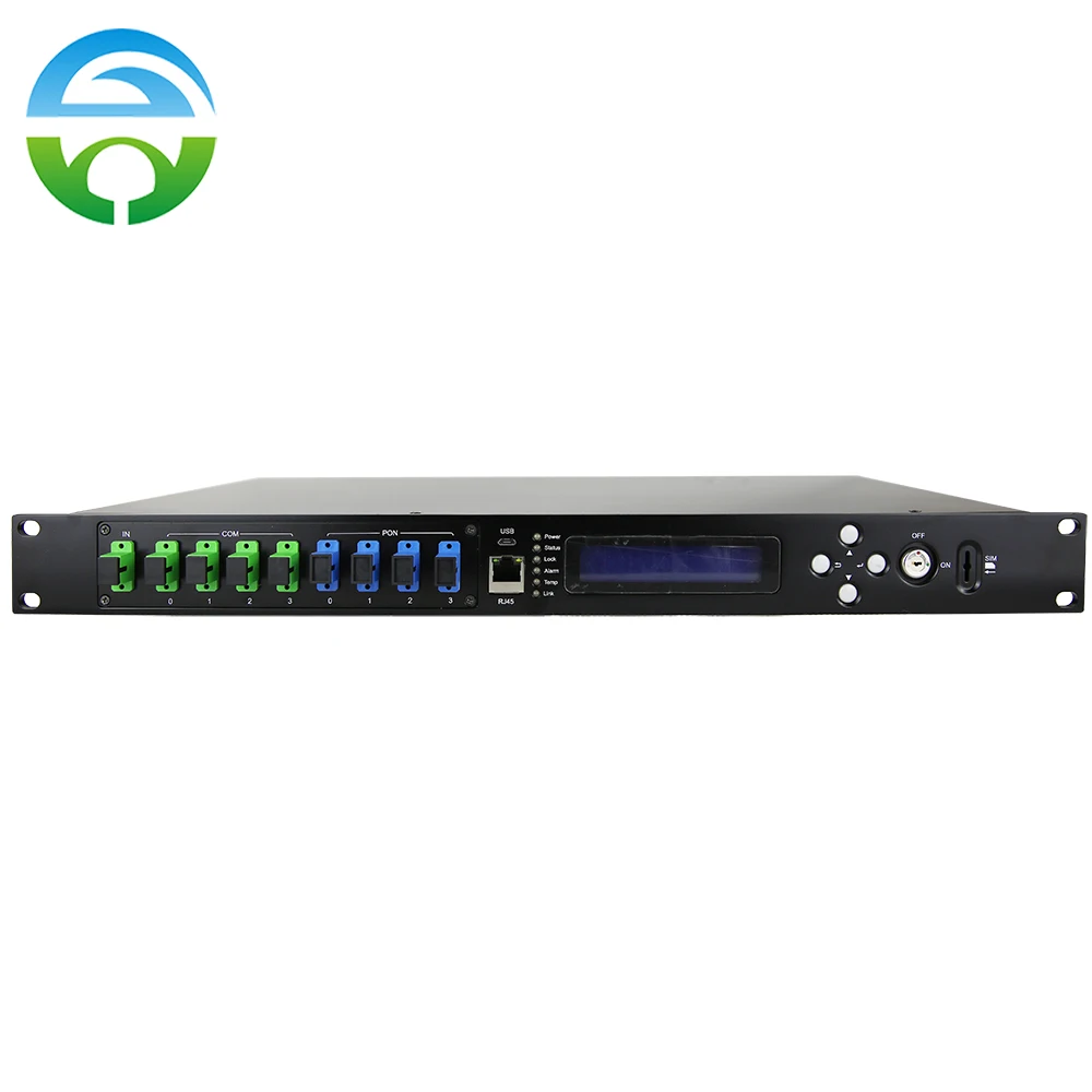 HY-21-AM04P16W 1550nm CATV Optical Amplifer 4x16dBm With WDM SC/APC Dual Power Supply